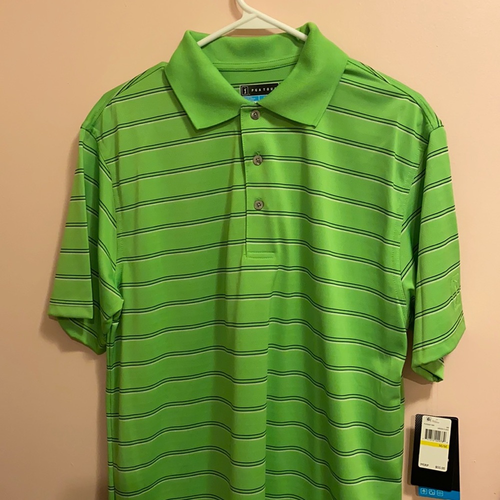 NWT PGA Tour green polo